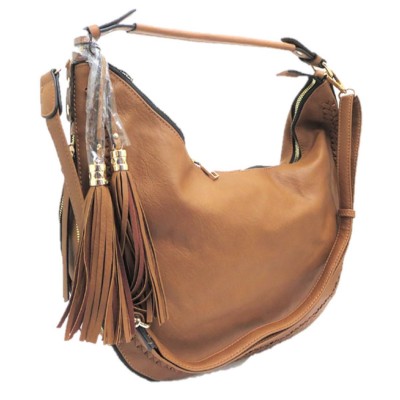 5851-TAN VEGAN LEATHER PURSE
